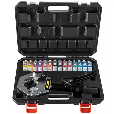 £115.98 • Buy VEVOR Hydraulic Hose Crimper A/C Car Hose Fittings Pipe Crimping Tool Kit 7 Dies