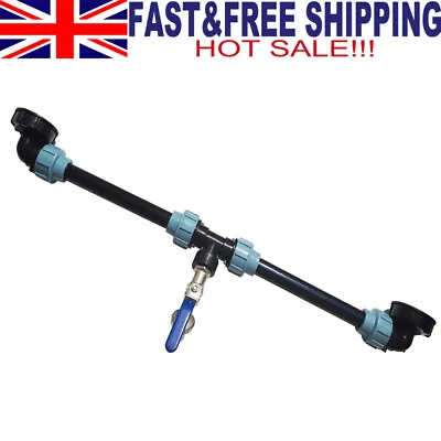 Drain Hose Fittings IBC Adapter Valve Connection Set2 Tanks Outlet Tee Connector • £33.73