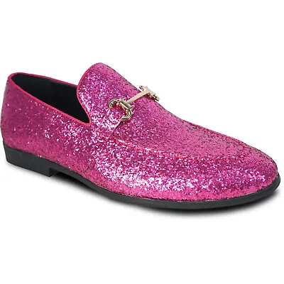 Bravo! Men Dress Shoe PROM-2 Loafer Modern Metallic Glitter For Wedding Prom • $59.99