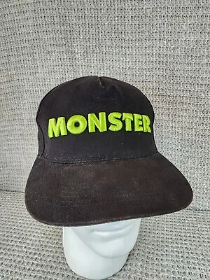 Disney Parks Monsters Inc Embroidered Youth Adjustable Black Baseball Cap Hat • $12