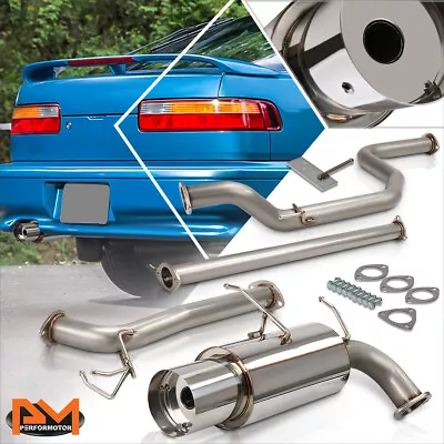 For 90-93 Acura Integra DA9 DB1-DB2 4.5  Tip Muffler S.S Catback Exhaust System • $150.89