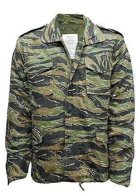 £48.99 • Buy M65 Jacket Army Military Combat US Field Winter Quilted Liner Vintage Tiger Camo
