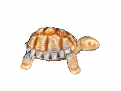 Wade Vintage 70s Porcelain Turtle Tortoise Earth Tone Paper Weight Brown Tan • $24
