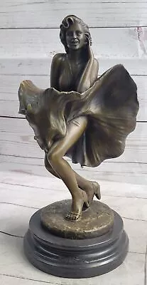 Popular Bronze Statue Marilyn Monroe Hot Cast Handcrafted Bronze Masterpiece Art • $419