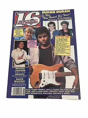 16 Teen Magazine Michael Jackson Newsstand EDITION DURAN DURAN Nov. 1984 • $21.99