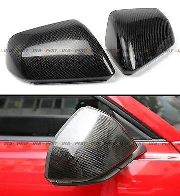 Carbon Fiber Side Mirror Cover Cap For 2015-2023 Ford Mustang With Led Signal • $92.99