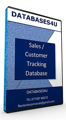 Sales & Customer Tracking  Database Software Inc Ability To Print Address Labels • £20