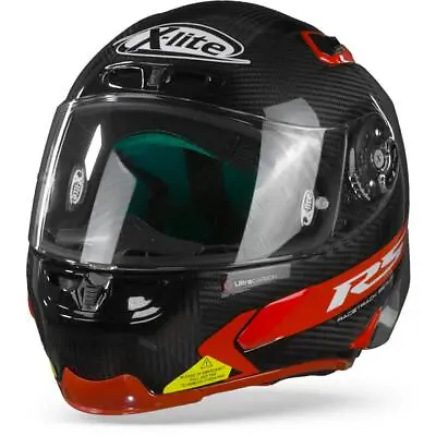 $395.14 • Buy X-Lite X-803 RS Ultra Carbon Hot Lap 13 Carbon Black Red Full Face Helmet Mot...