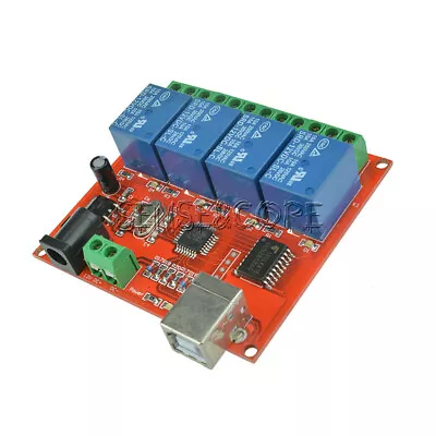 12V 4 Channel USB Relay Programmable Computer Control For Smart Home Switch • $8.03