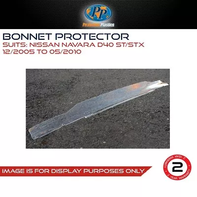 Protective Plastics Bonnet Protector Nissan Navara D40 ST/STX 12/2005-05/2010 • $116.99