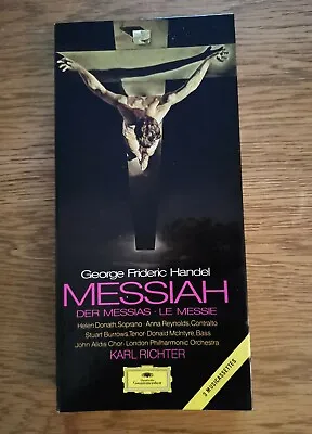 Handel's Messiah -  Karl Richter  Box Set X3 Audio Cassette Tapes WG Import • £25