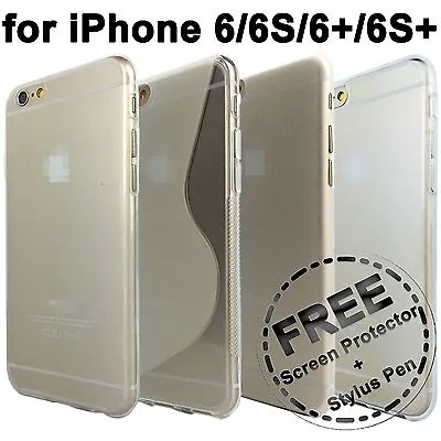 Clear Transparent TPU Ultra Thin Slim Case Cover For Apple IPhone 6s 6 6 Plus • $3.25