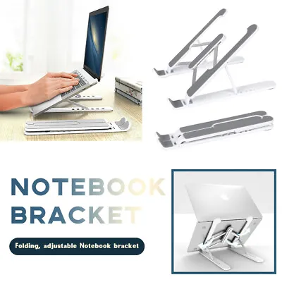 $10.59 • Buy Adjustable Folding Laptop Stand Notebook Bracket Portable Notebook Tablet Holder