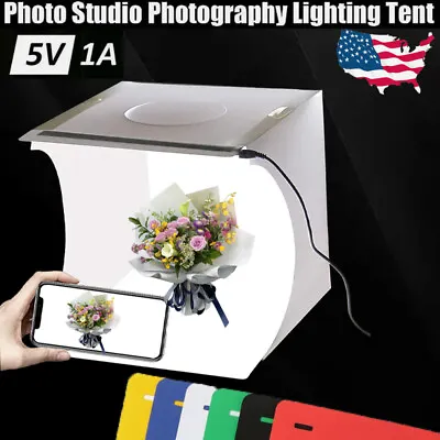 LED Photo Studio Light Box Portable Folding Photography Shooting Tent Kit ! 🔥🔥 • $9.76