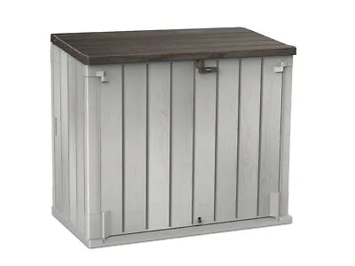 Extra Large Outdoor Plastic Garden Storage Unit / Bin Store - 1200 Litre Grey • £179.99