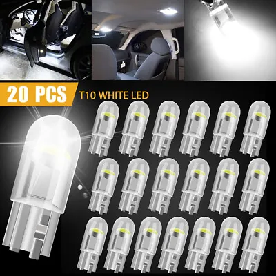 20Pcs Light Bulbs White T10 194 168 W5W 2825 LED Interior Map Dome License Plate • $4.95