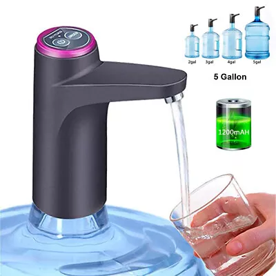 Universal 5 Gallon Water Bottle Switch Pump Electric Automatic Jug Dispenser USB • $10.49