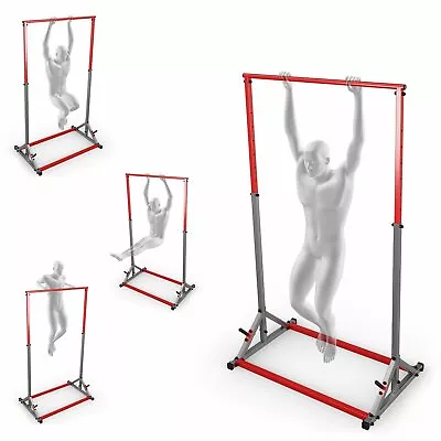 £135 • Buy Freestanding Pull Up Bar Height Adjustable Outdoor/indoor Fitness Home Gym