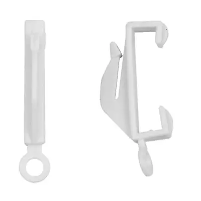 Decorail White Curtain Rail Track Glider Hooks Runners + Loop - For Integra • £3.99