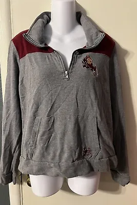 $17.99 • Buy PINK Victoria’s Secret Arizona Sun Devils 1/4 Zip Sweatshirt Pullover NCAA Sz L