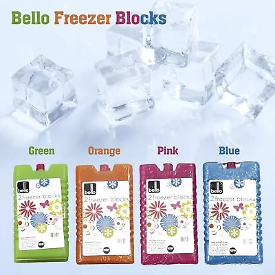 Bello - 2 Pack Freezer Ice Blocks - Colour & Design May Vary. • £4.99