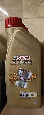 £14.99 • Buy Castrol EDGE 0W-40 Car Engine Oil Fully Synthetic With Titanium 1L