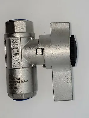 BRAND NEW INDUSTRIAL Stainless Steel 3/8  DN10 Style 5500 PSI Ball Valve • $57.95