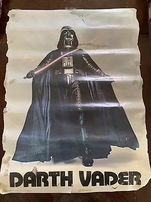 Vintage 1977 Star Wars 20” X 28” Darth Vader Poster By Factors Etc Hollywood Toy • $9.99