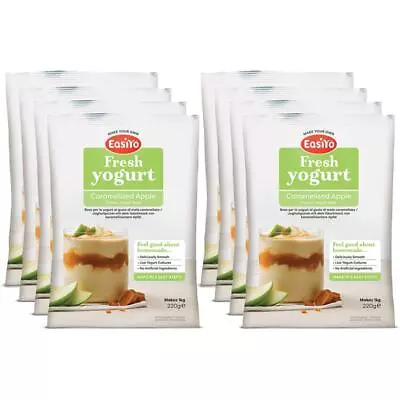 EasiYo Caramelised Apple Yoghurt 8 Pack Sachet Each Pack Makes 1KG Yogurt • £32.99