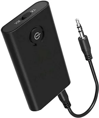 Bluetooth 5.0 Transmitter/Receiver 2-in-1 Wireless 3.5mm Adapter TV Headphones  • $26.96