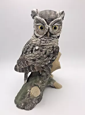 Hamilton Collection Maruri Majestic Owls Of The Night Screech Owl 1986 Figurine • $29