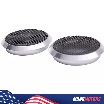 2X FOR BMW E36 HK CAR SPEAKER GRILL 9cm Metal Cover For Speakers CHROME Coated • $59