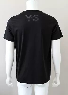 Y3 ADIDAS Yohji Yamamoto Black Cotton T-Shirt Top Vintage M/M • £85