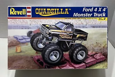REVELL QUADZILLA FORD 4x4 MONSTER TRUCK FACTORY 2004-Partially Built • $27.99