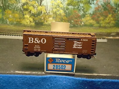 Roco N Scale #28502 40' Boxcar Baltimore & Ohio #47087 • $19.99