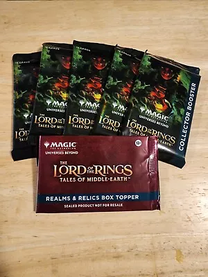 MTG Lord Of The Rings Tales Of Middle Earth Collector Boosters W/Box Topper • $240