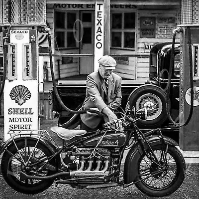 Antique Indian Motorcycle 8x10 Reproduction Photograph Print • $11.99