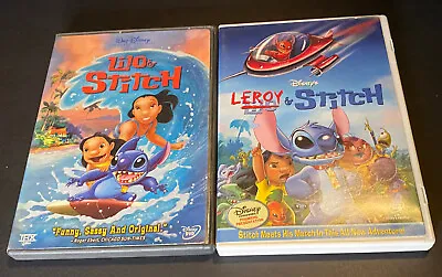 Lof Of 2 Disney Lilo & Stitch + Leroy & Stich Family Kids Animated DVD • $9.99