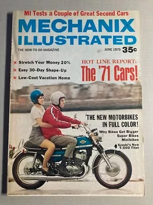 1970 June Mechanix Illustrated Magazine New Motorbikes In Full Color • $5.50