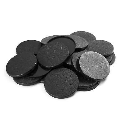 Pack Of 25 50 Mm Plastic Round Bases Miniature Wargames Table Gaming TEXTURED • $8.99