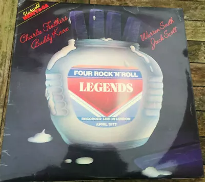 £10.50 • Buy Charlie Feathers, Jack Scott Etc, Four Rock'N'Roll Legends Vinyl LP,Harvest 1978