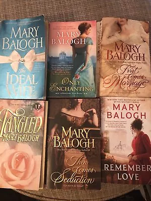 Lot Of 6 MARY BALOGH Historical Romance Novels Regency Remember Love Ideal Wife+ • $16.97