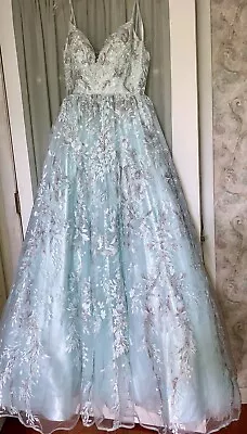 Sherri Hill “SeaFoam” Ball Gown Pageant  Prom Dress 52759 Tulle Sz 6 “Gorgeous” • $139.99