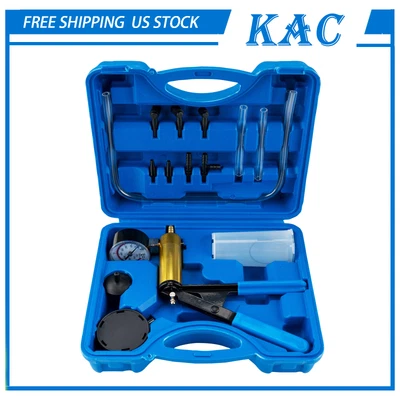 $22.99 • Buy Hand Held Vacuum Pressure Pump Tester Kit Brake Fluid Bleeder Car Universal New