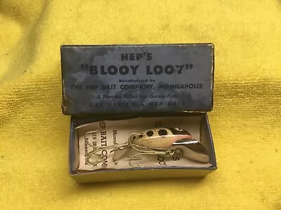 Vintage Hep's Bloody Looy Fishing Lure In Box • $50