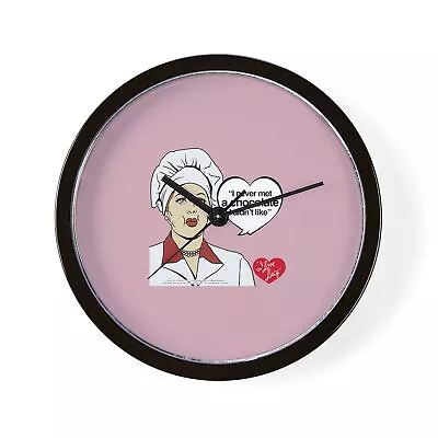 CafePress I Love Lucy Chocolate Lover Wall Clock (2035951028) • $29.99