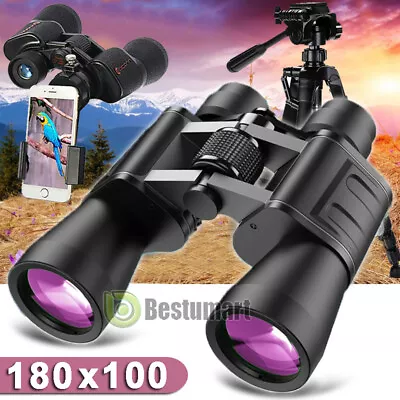 Outdoor 180x100 Powerful Binoculars Long Range Telescope Muti-Coated Day/Night • $49.99