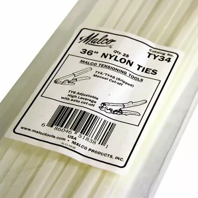 TY34 36 In. Nylon Ties For Flex Duct Installations 25-Pack Multi 25 Pack • $32.53