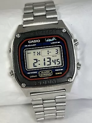 Vintage Casio (690) DW-1500 Digital Watch - Japan Made- Stainless Steel Band • $149.99