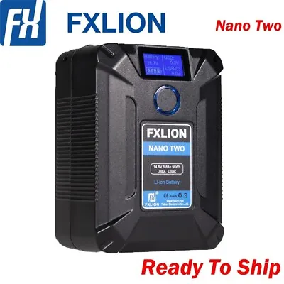 $199 • Buy FXLION NANO TWO 14.8v 98wh V-Mount Li-ion Battery V-Lock With D-Tap USB-C USB-A 